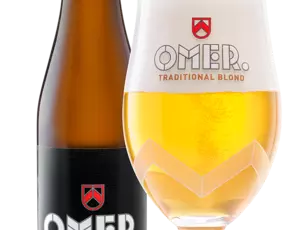 A bottle and a glass of beer, brewery in Belgium